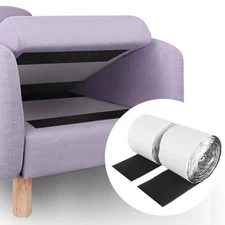 4 Inch x 16.5 Feet Black Adhesive Hook and Loop Tape, Heavy Duty Multi-Purpos...