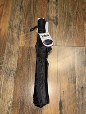 Totes Umbrella One Push Open Folding 42” Canopy Umbrella Black