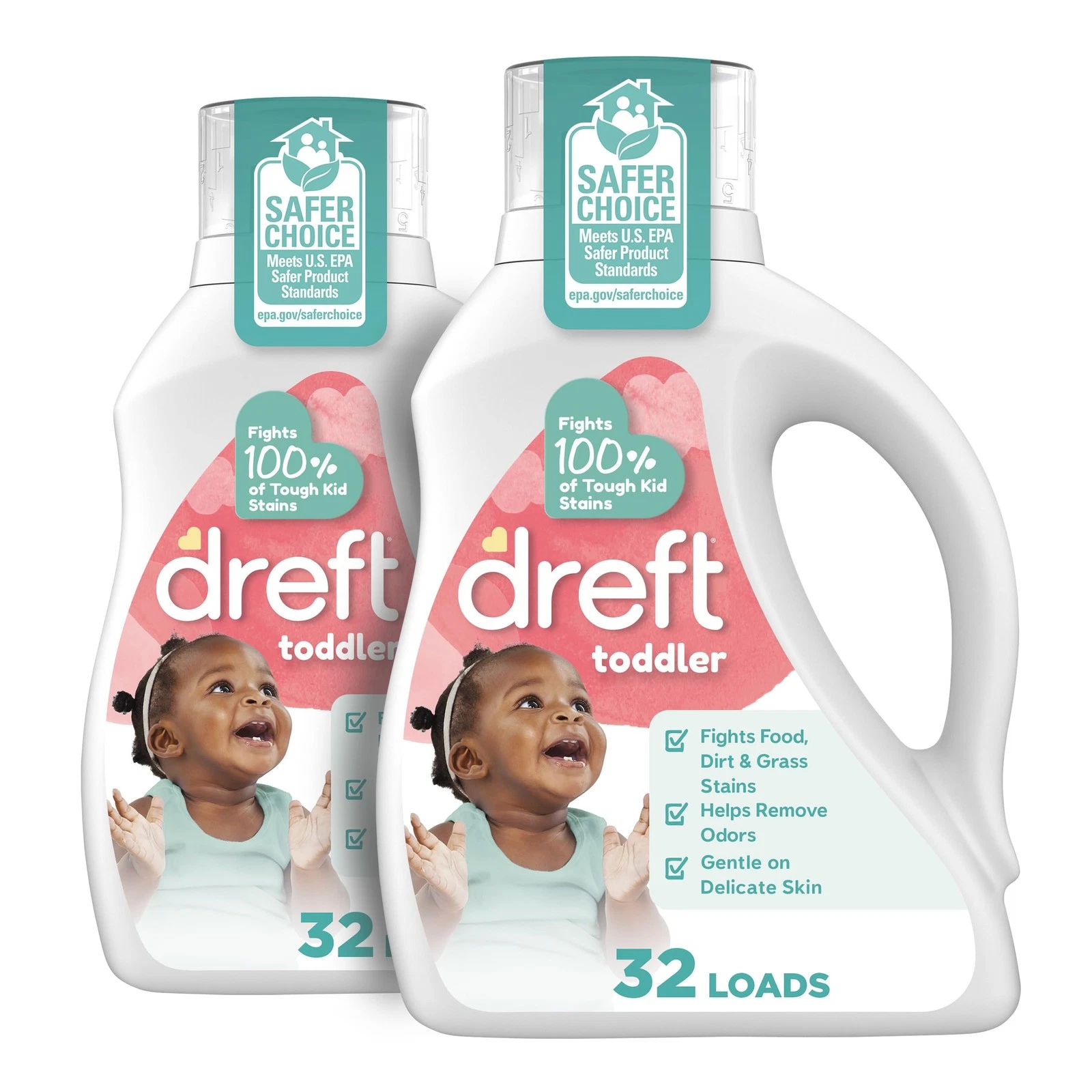 Toddler Liquid Laundry Detergent, Gentle on Sensitive Skin Laundry Soap, 42 f...