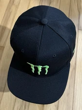 Monster Energy Drink Hat-Snapback. Adjustable Black.