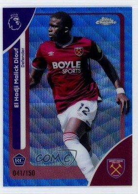 2025 Topps Chrome Premier League /150 El Hadji Malick Diouf #181 Rookie RC 1r1u