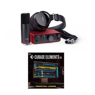 Focusrite Scarlett Solo Studio + Cubase Elements 14 Bundle Recording Kit
