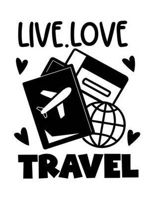 GROß Live Love Reise Permanent Vinyl Aufkleber Sticker Fenster Auto Camper Camping