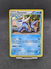 Samurott Pokemon Card Cracked Ice Holo Rare Black & White BW 31/114 LP-NM