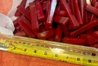 vintage bakelite parts handle rods jewelry lot cherry red amber faturan  800g