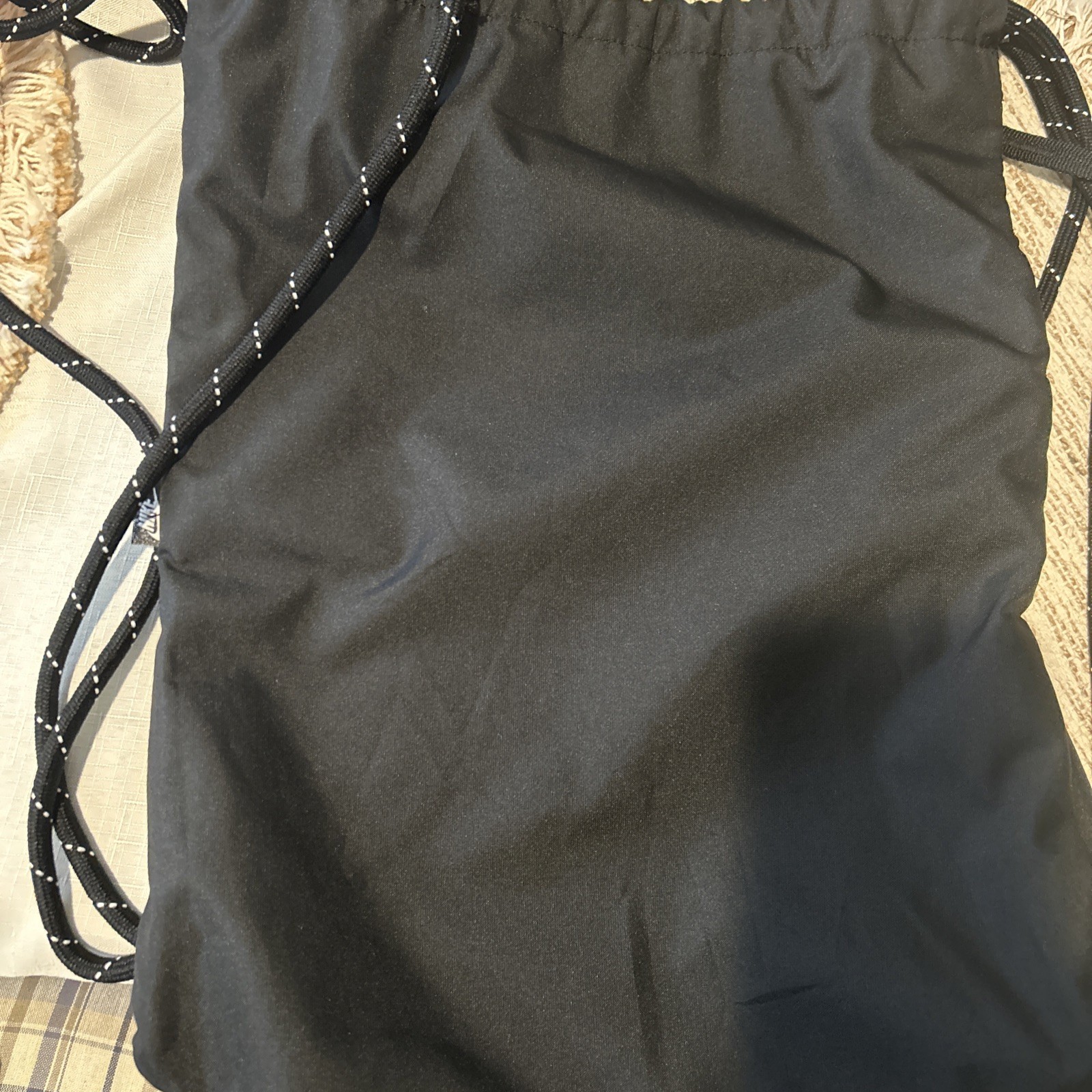 NIKE Black Drawstring Backpack/String Bag (with S… - image 7