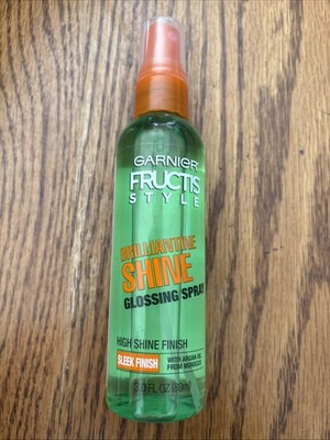 Garnier Fructis Style Brilliantine Shine Glossing Spray,Dry Hair, Unisex,3 fl oz