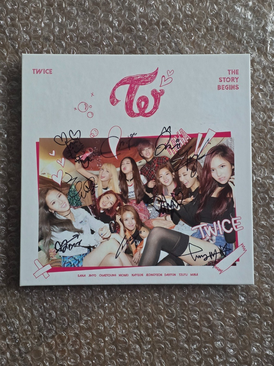 Jyp Twice Promo Sticker TWICE THE STORY BEGINS Album Autographed