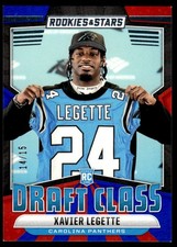 2024 Panini Rookies & Stars Draft Class Red and Blue Xavier Legette Rookie 14/15