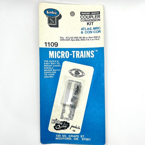 Kit de conversión de acoplador Kadee escala N 1109 para selectos Atlas MRC Con-Cor Locos | Condition: New