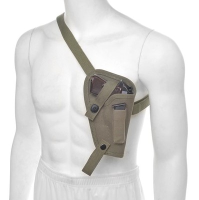 OD Canvas M3 Tanker Shoulder Holster with Magazine Pouch fits Walther PPK and PP