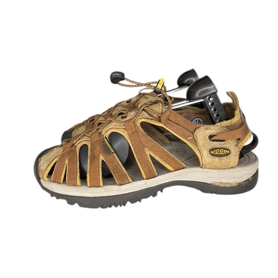 Sandali donna Keen Whisper in pelle con cinturino taglia 9 marrone BIN36