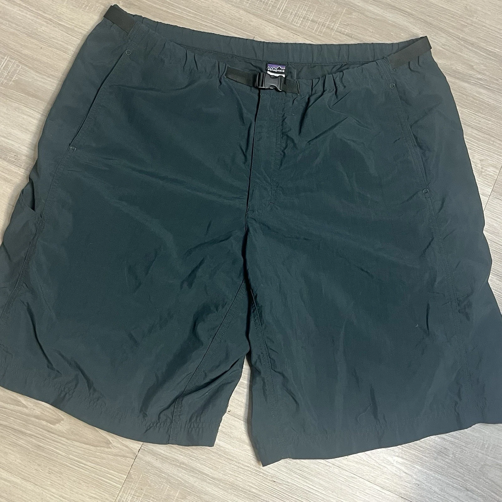 Patagonia Belted Shorts Green Utility Grunge Hiking Outdoor Men Sz X-Large