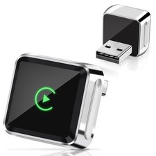 2-in-1 Wireless CarPlay Adapter and Android Auto, Mini Aluminium Black