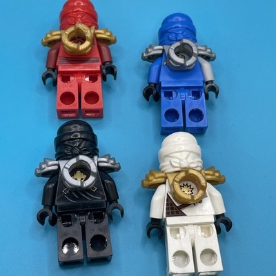 Lego Ninjago ZX Minifigure Lot All 4 Ninjas Kai Zane Cole Jay 9449