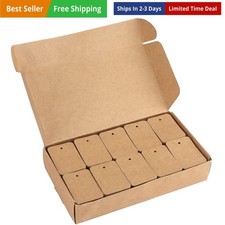 Jijacraft 1000Pcs Price Tags, Brown Clothing Tag for Retail, Small Kraft Paper T