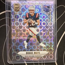 2025 Panini Donruss Elite Drake Maye #65 Lavender Pyramids /649 Patriots NFL