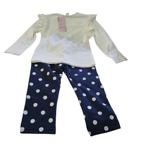 TODDLER GIRLS 2T 3T LONG SLEEVE TOPS AND PANTS SETS LOT OF 2 - Picture 5 of 6
