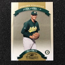 2002 Donruss Classics Juan Pena RC Rookie Card #115 Oakland Athletics /1500. rookie card picture