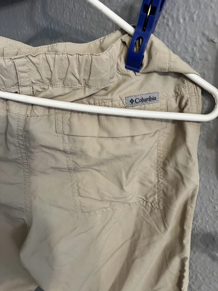 Pantalones Cortos Columbia Beige Carga Cintura Elástica Jóvenes Niños Talla L 14-16 Foto 3 de 4