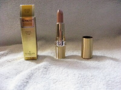 Guerlain KissKiss Pure Comfort Lipstick SPF 10  129 Orange Tafetas    NIB
