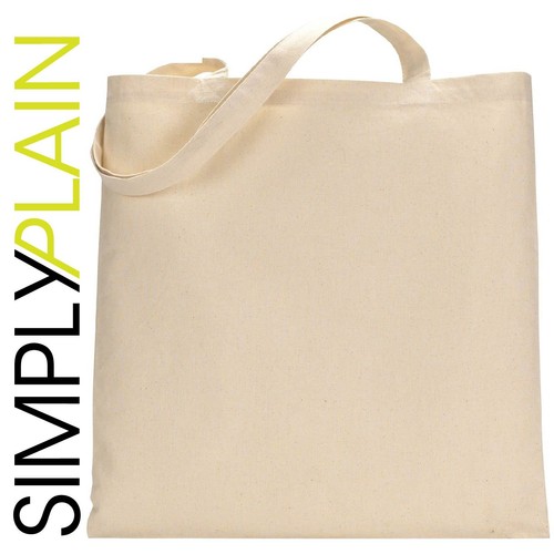 1 - 160 PACK 100% Premium Cotton Canvas Shopping Shoulder Tote Shopper Bags Lot - Picture 5 of 8