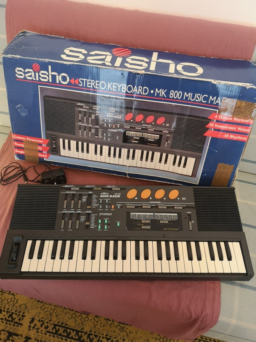 Saisho mk800 keyboard Stereo blender Waveform Music Maker Saisho mk800 keyboard Stereo blender Waveform Music Maker