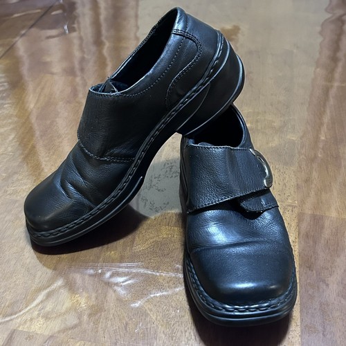 Josef Seibel Theresa Black Leather Monk Strap Oxford Women’s Shoes EU 37 US 6.5 - Picture 12 of 13