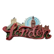 Tower Bridge Big Ben London Eye London Skyline Resin Fridge Magnet Souvenir