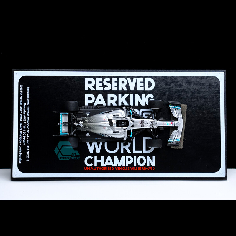 Spark 1:43 Mercedes F1 #44 W10 Lewis Hamilton 2nd USA GP 2019 FIA
