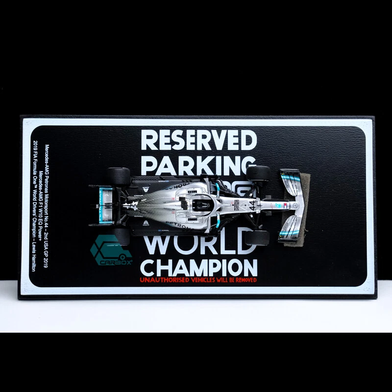 Spark 1:43 Mercedes F1 #44 W10 Lewis Hamilton 2nd USA GP 2019 FIA World Champion - Bild 4 von 4