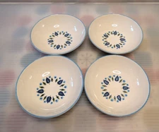 Mid Century Vintage Marcrest Swiss Chalet Fruit/Dessert Bowl Set of 4