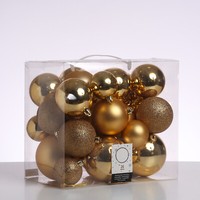 Christbaumkugel Weihnachtskugel Bruchfest GläNzend Matt Glitzernd Gold 26Er