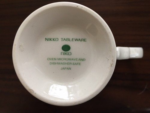 Nikko Tea Roses Blossom Time Japan Blue White Cup & Saucer - Picture 7 of 12