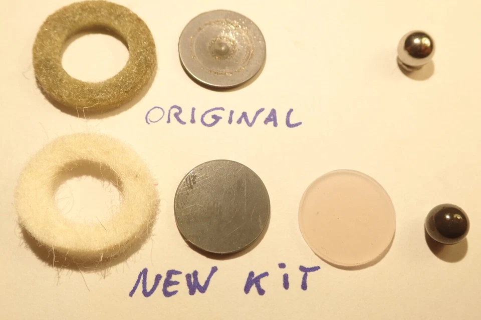 LENCO KIT PERNO WOOL FELT OIL PAD+THRUST PAD PVC +SILICON GASKET+CERAMIC BALLL