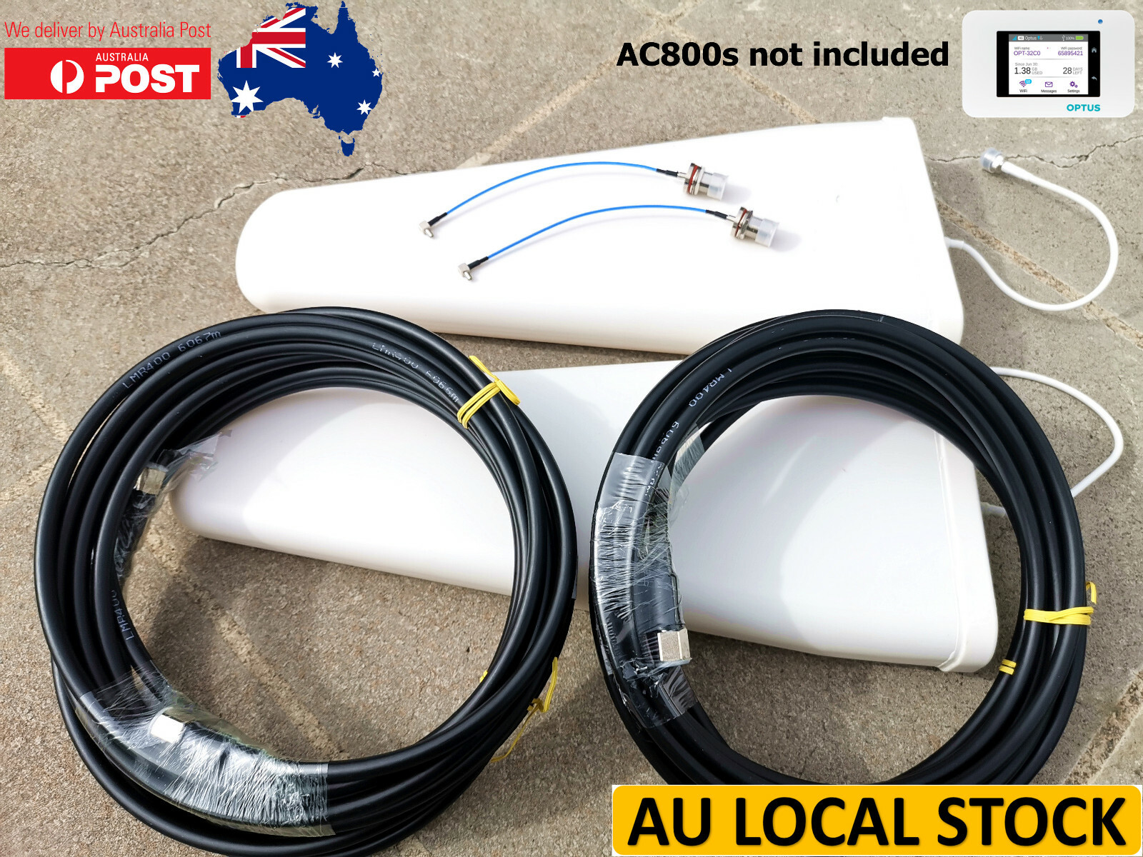 AllinOne High Gain External LPDA 4G Antenna Kit for Netgear Optus