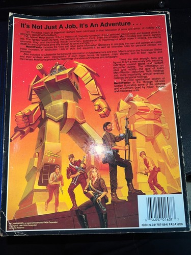 Mechwarrior Battletech Regelbuch 1. Auflage FASA 1986 Zustand sehr gut - Bild 5 von 5