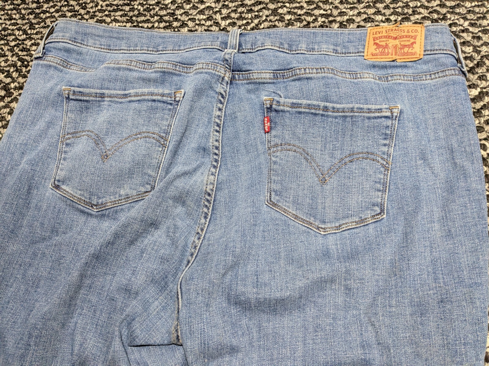 Women's Levi's 415 Classic Boot 20w 40x29 Elastic Waist Red Tab Polyester Cotton