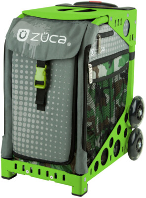 Zuca Paintball Insert Bag Sport Frame Flashing Wheels (Green)