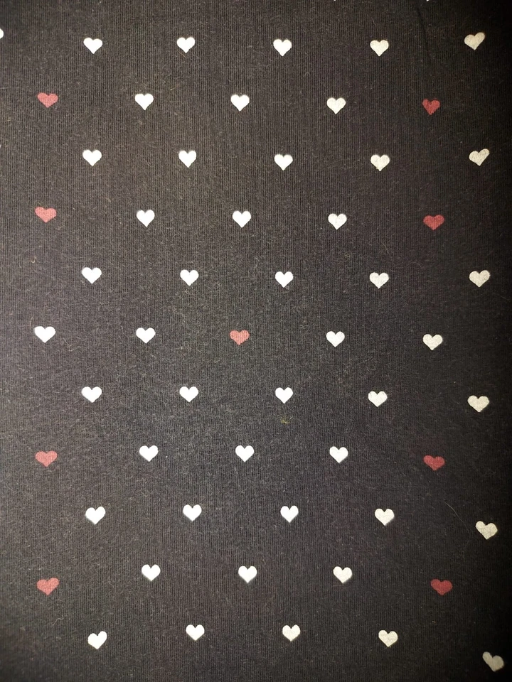 Umstandsshirt 3, dunkelblau mit kleinen Herzen, Größe L von C&A. - Bild 2 von 3