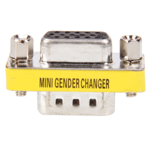 New 15 Pin VGA SVGA Female to Male Gender Changer Coupler Adapter wholesale lots - Picture 5 of 12