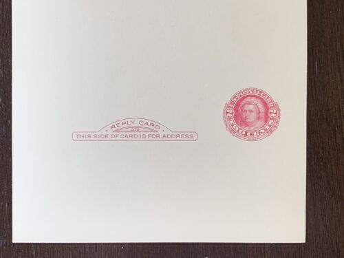 EARLY U.S. POSTAL CARD 2C GEORGE WASHINGTON WITH 2C MARTHA WASHINGTON REPLY CARD - Picture 2 of 4
