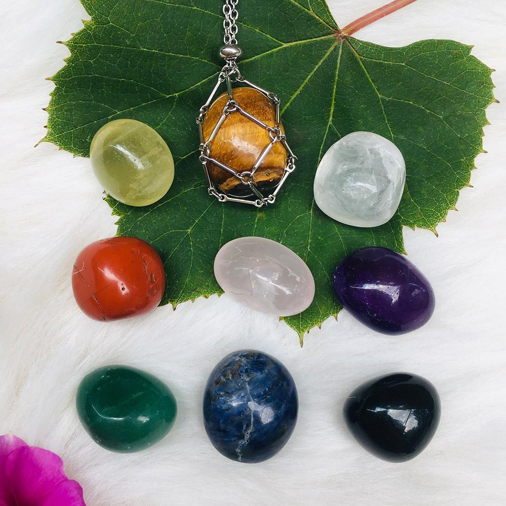 NEW Adjustable Crystal Stone Holder Necklace Crystal Pendant Holder