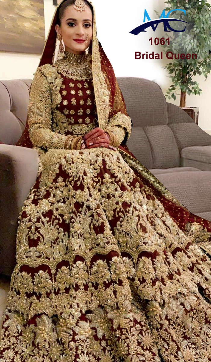 Bridal lehenga clearance with long blouse