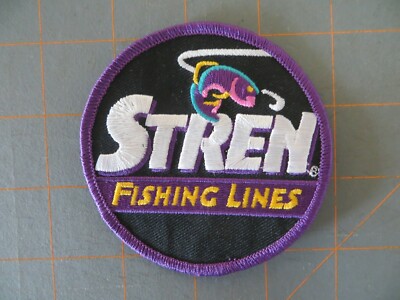 Vintage Mint Fishing Patch - Stren Fishing Lines - 3 1/3 inch