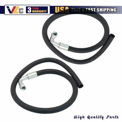 Set of 2 New Oil Cooler Hose For Polaris 325 ATV's Replaces 5412110 & 5412039