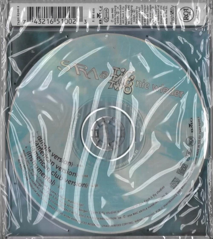 Sara @ Tic Tac Two Nie wieder Maxi CD NEU Single Version American Version - Bild 2 von 2