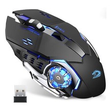 Q85 Rechargeable Wireless Gaming Mouse, 2.4G LED Optical Silent Wireless Comp...