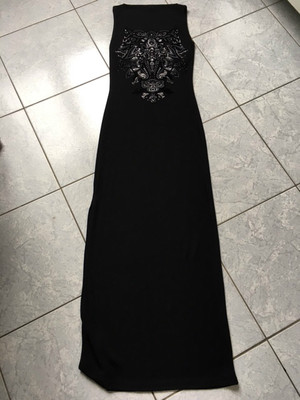 Robe Longue Noire Petite Francaise - Taille 36/38 - Jamais Portée - Synthétique - Made In France