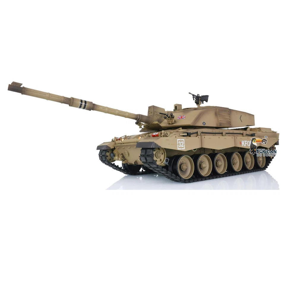 2.4G Henglong 1/16 7.0 Plastic Challenger II BB IR RTR RC Tank 3908 360° Turret - Image 3 of 4